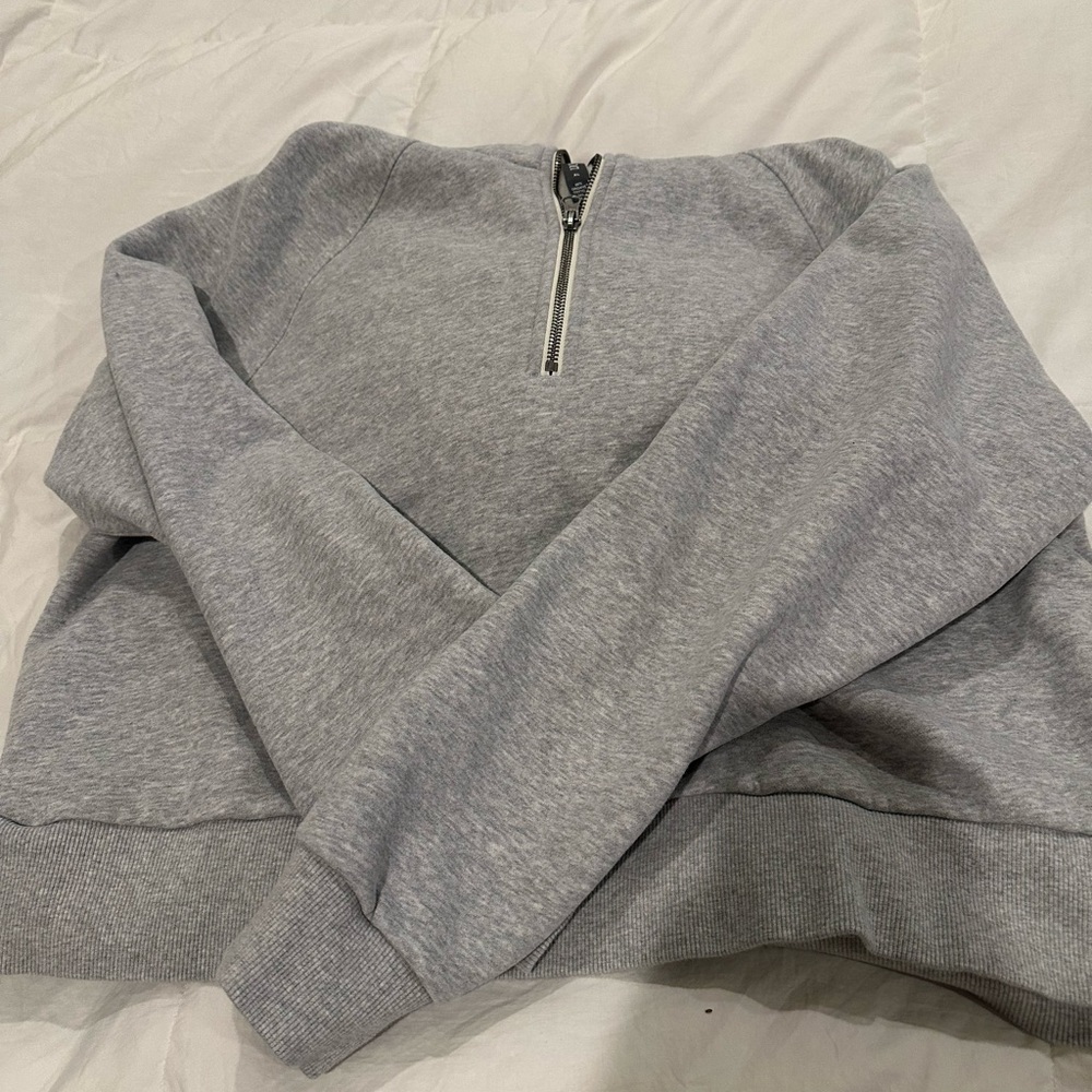Vuori Gray Half-Zip Hoodie